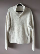 Skims Women’s Off White Ivory Teddy Bouclé Sherpa High Neck Fleece Size S/M Photo 0
