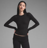 SKIMS Cotton Rib Long Sleeve T-Shirt XS Photo 0