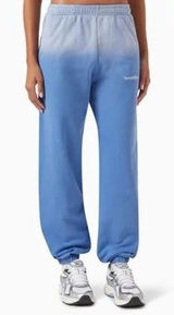 Sporty‎ & Rich Sweatpants Women Small Blue Logo Dip Dye Ombre Joggers Streetwear Photo 0