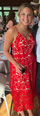 Red Lace Dress Photo 0