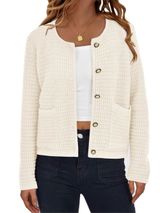 PRETTYGARDEN Women Knit Cardigan Sweaters Fall Fashion Long Sleeve XS Photo 0