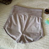 Free People Movement Limitless fold over retro Shorts Oyster M NWOT Photo 0