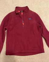 Women’s Maroon Patagonia Fleece Pullover Photo 0