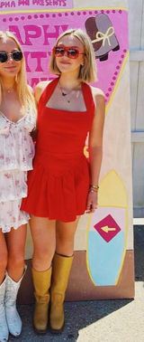 Red halter dress Photo 0