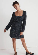 Madewell‎ NWT Mini Dress Square Neck Ditsy Floral Print Size 2 Photo 0