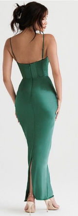 House of CB 'Charmaine' Forest Corset Maxi Dress NWOT size XS‎ Photo 0
