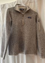 Tan Patagonia Fleece Quarter-Zip Medium Photo 0