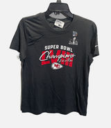 Nike T-Shirt Womens Medium Black Super Bowl LVIII Champions Chiefs NFL Graphic Photo 0