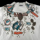 Vintage Miami Dolphins NFL Football Fan Homemade Tee Shirt‎ Adult Medium 50/50 Photo 0