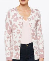 Daniel Rainn Jude Contrast Cuff Button‎ Front Cardigan Blush Color small Photo 0