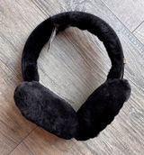 UGG Australia Black Shearling Earmuffs with Leather Trim and Audio Port Photo 0