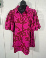 Entro Pink Short Sleeve Top Size 1X EUC Photo 0