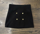 H&M black women’s button skirt size 10 Photo 0