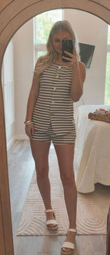 Matching stripe set Brown Photo 0
