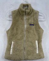 Patagonia Fleece Vest Full Zip‎ Sleeveless Outdoor Hiking Tan Small S Photo 0