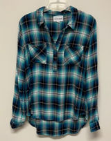 Olive & Oak Long Sleeve Plaid Blouse Photo 0
