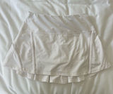 Lucky in Love White Pleated Tennis Skirt Photo 0
