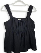 A New Day Babydoll Peplum tank top with tie front detail Women's Size Small Photo 0