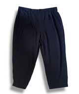 Black Wide-Leg Elastic Waist Pants | Size 24W Photo 0