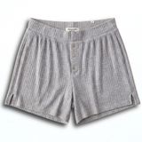 Abercrombie & Fitch Heather Gray Ribbed Henley Lounge Shorts Women XS Pajamas Photo 0