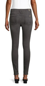 7 For All Mankind Gray High‎ Waist Ankle Skinny Jeans Photo 0