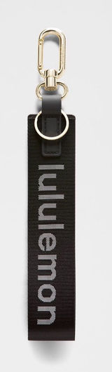 NWT Lululemon Never Lost Keychain in Black/White/Gold Photo 0