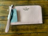 Brand New, Kate Spade Medium Pebbled Wristlet, Tutu Pink Photo 0