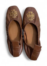 Tory Burch Brown Genuine leather ballet flats Size:5.5 Photo 0
