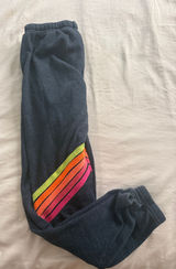 Neon Navy Aviator Nation Sweatpants Photo 0