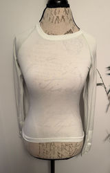 Lululemon swiftly Light Green Striped Long Sleeve Athletic Top Women's Photo 0