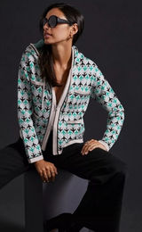 Anthropologie Maeve Harriet Zip Cardigan Sweater - New Small Photo 0