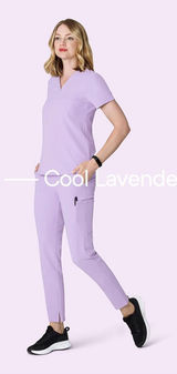 Mandala Scrubs Lavender Purple Photo 0