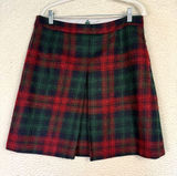 Brooks Brothers Skirt Womens 12 Pleat Plaid A-Line Academia Work Preppy Luxury Photo 0