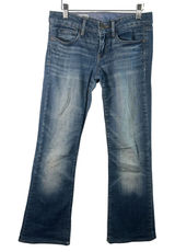 Gap 1969 Sexy Boot Jeans Medium Wash Blue Denim Stretch Low Rise 25/0r 0 R Y2K Photo 0