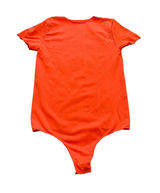 Skims Seamless Sculpt Thong Short Sleeve Bodysuit Bright Orange Size Small Med Photo 0