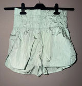 FP Movement by Free People Mint Green Smocked Waist Athletic Shorts Photo 0