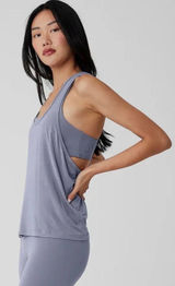 Alo Yoga All Day Tank Top (Size S?) in Fog Photo 0