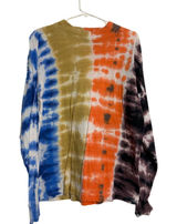 Urban Outfitters Long Sleeve Tee Tie Dye Multi Color Relaxed Fit Small Boho S Photo 0