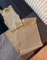 Metallic Gold Thread ZARA Top & Skirt Set Photo 0
