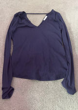 Navy long sleeve Purple Photo 0