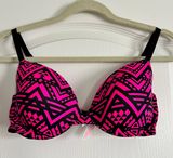 PINK Victoria’s Secret Pink And Black Bra Photo 0