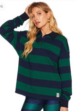 Beach Riot Rugby Shirt Verdant Stripe size XS Photo 0