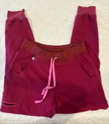 Red/pink FIGS scrub pants Photo 0
