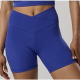 Offline By‎ Aerie Real Me Crossover Bike Shorts Size Small Blue 5" Hi Rise Photo 0