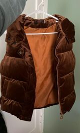 Velvet Brown Vest Size L Photo 0