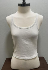 Hollister Must-Have Collection White Ribbed Tank Top M Photo 0