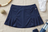 Head Womens Navy Blue Pleated Tennis Skort Size Small Activewear Skirt Pocket Photo 0