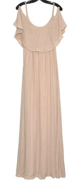 NWT Show Me Your Mumu Weddings Dress Caitlin Ruffle Maxi Prom Minimalist Large Photo 0