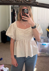 Old Navy Gingham Top Photo 0
