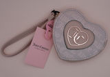 Juicy Couture Call It A Classic‎ Heart ZA Coin Purse Sandstone Logo Wristlet NEW Photo 0